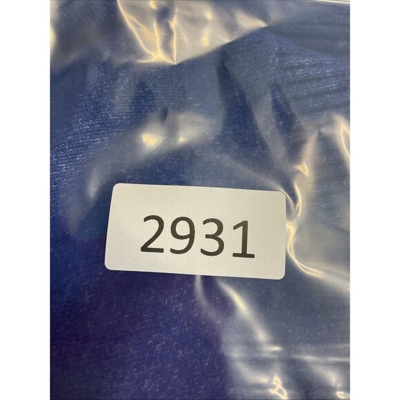 New Talbots Womens Sweater 2x Blue Button Mock Neck Knit Stretch Ribbed Top - Picture 9 of 9